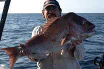 Skipper happy with a nice Snapper