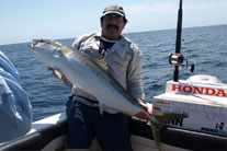 Skipper John Gooding with a solid King Fish